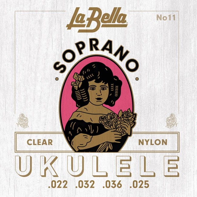 Soprāna ukuleles stīgas La Bella L-11