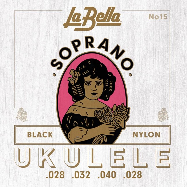 Soprāna ukuleles stīgas La Bella L-15