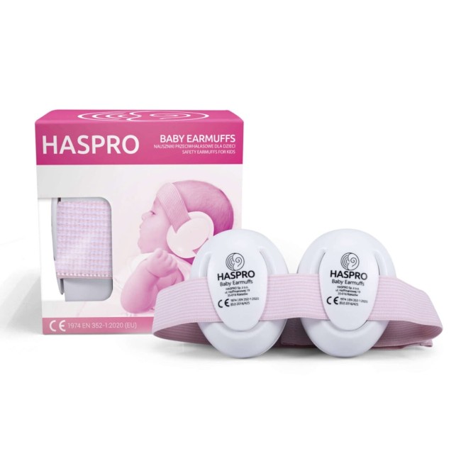 Haspro dzirdes aizsardzības austiņas Baby-Pink