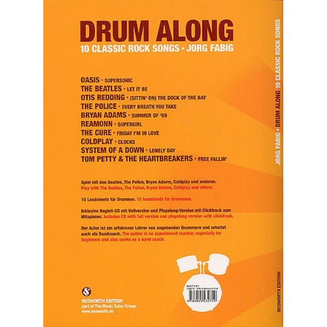 Drum Along: 10 Classic Rock Songs & CD (Bungas)