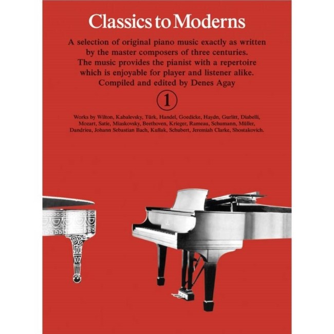 Classics To Moderns 1 (Klavieres)